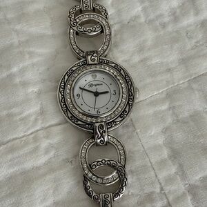 Brighton Silver and Black Women's Watch
